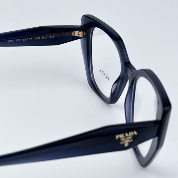 Prada Women BRAND NEW Eyeglasses Blue Crystal Cat Eye PR18WV 08Q1O1 - Picture 9 of 10